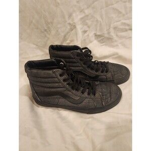 Vans Gray High Top Off The Wall Skateboard Sneakers Unisex Men’s 6.5 Women’s 8